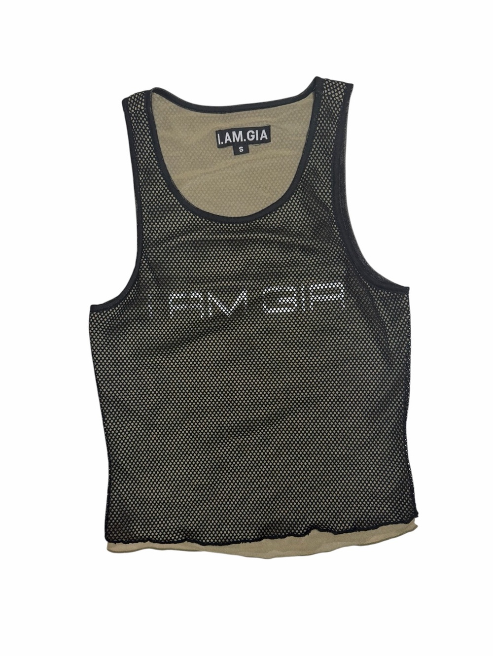 🖤 I.AM.GIA Black Mesh Layered Tank Top 🖤